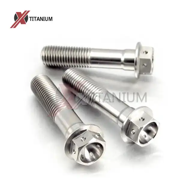 Gr5 Titanium Drilled Flange Head Bolts